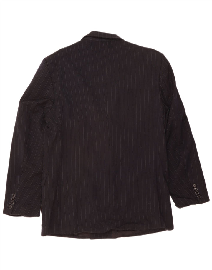 Giacca blazer doppiopetto da uomo Pierre Cardin UK 40 grande nera