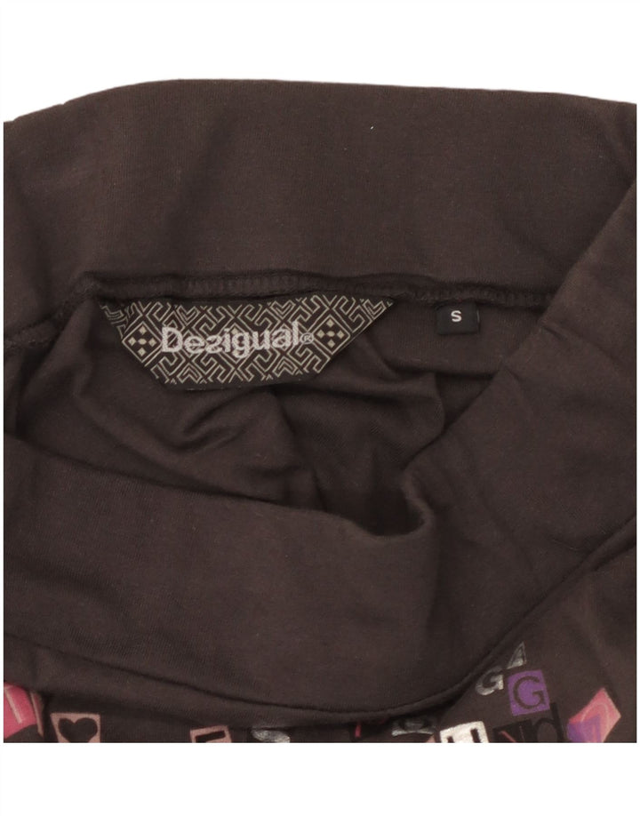 Gonna Desigual da donna con linea ad A grafica piccola W26 grigia