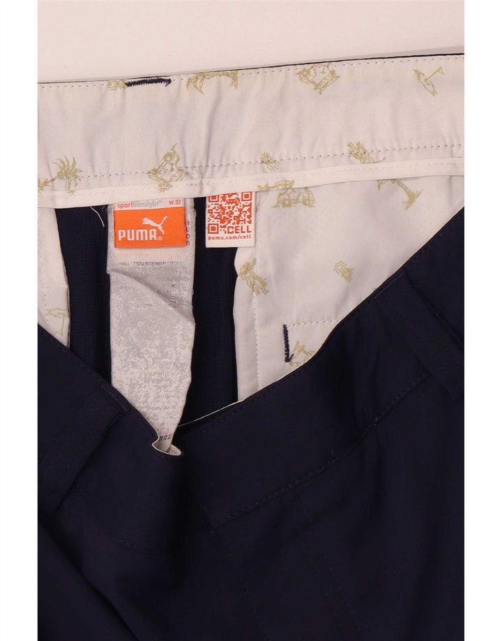 Pantaloncini chino da donna Puma W32 grandi blu navy