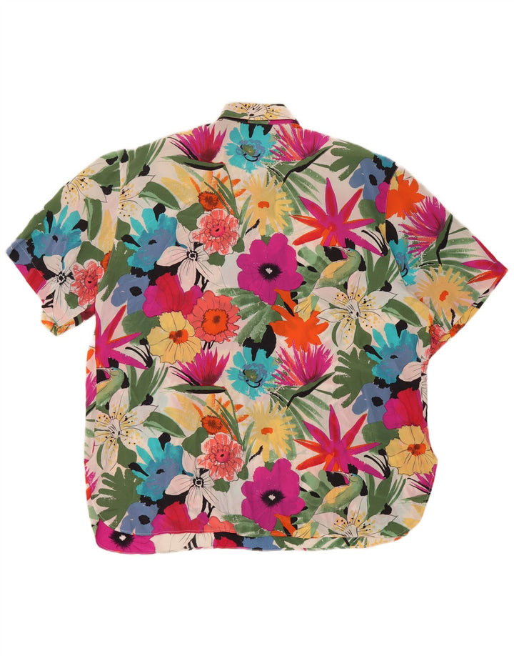 Maglia pullover a maniche corte da donna Calbros IT 44 media multicolore