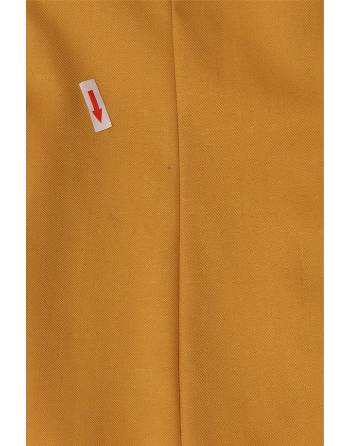 Abito tubino vintage da donna con maniche a 3/4 UK 12 giallo medio