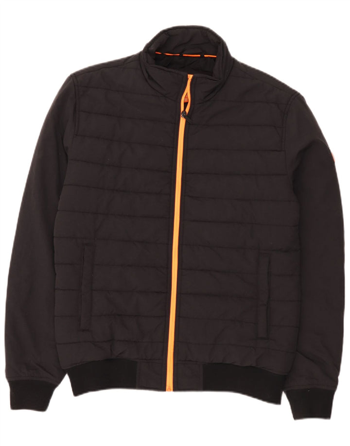 Giacca imbottita da uomo Superdry UK 38 nylon nero medio