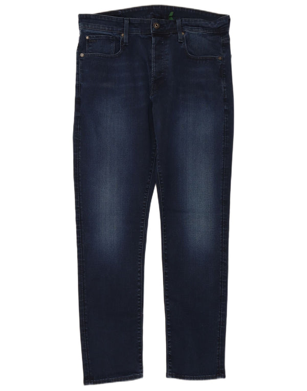 Jeans dritti affusolati da uomo G-STAR W34 L32 cotone blu navy