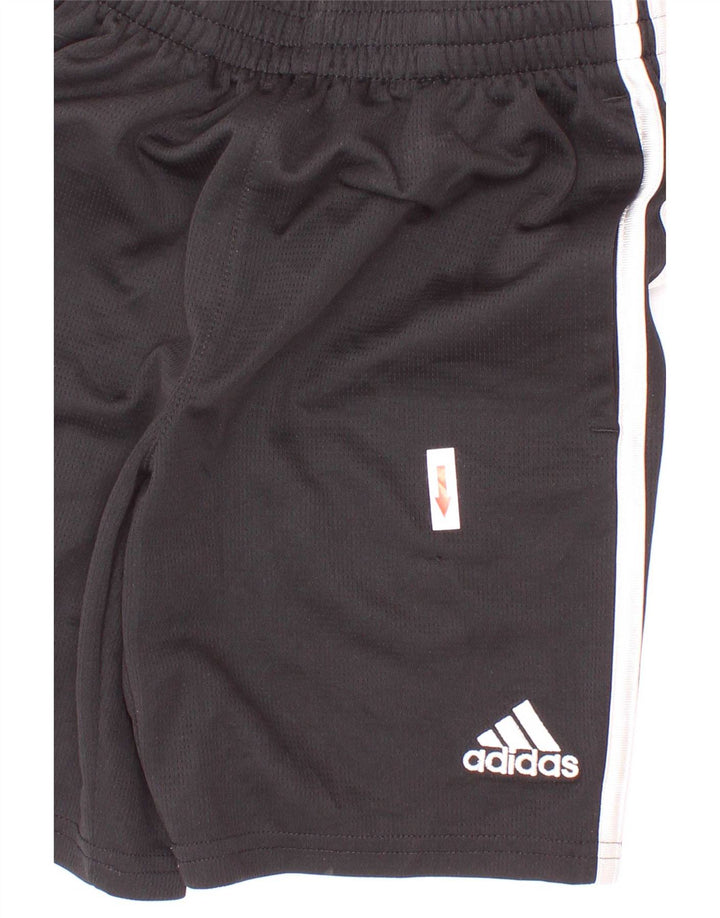 Pantaloncini sportivi Adidas da ragazzo 7-8 anni piccoli in poliestere nero