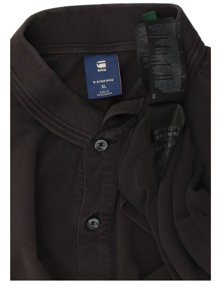 Polo da uomo G-Star XL in cotone nero