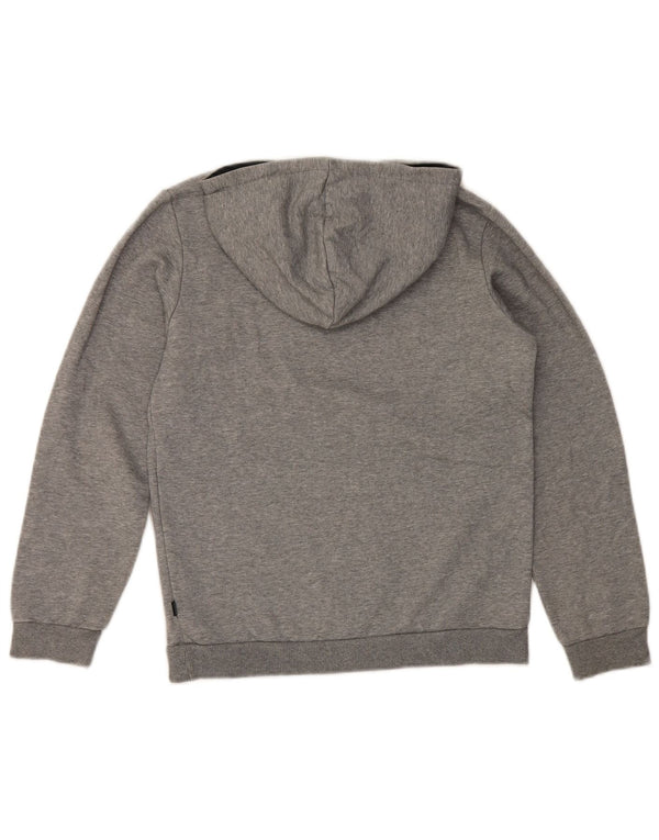 Felpa con cappuccio grafica per ragazze Puma 13-14 anni in cotone grigio screziato