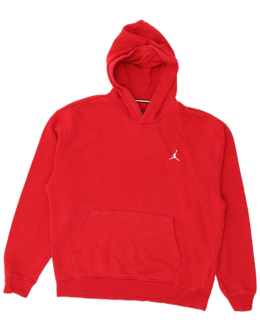 Felpa con cappuccio da uomo Jordan in cotone rosso medio