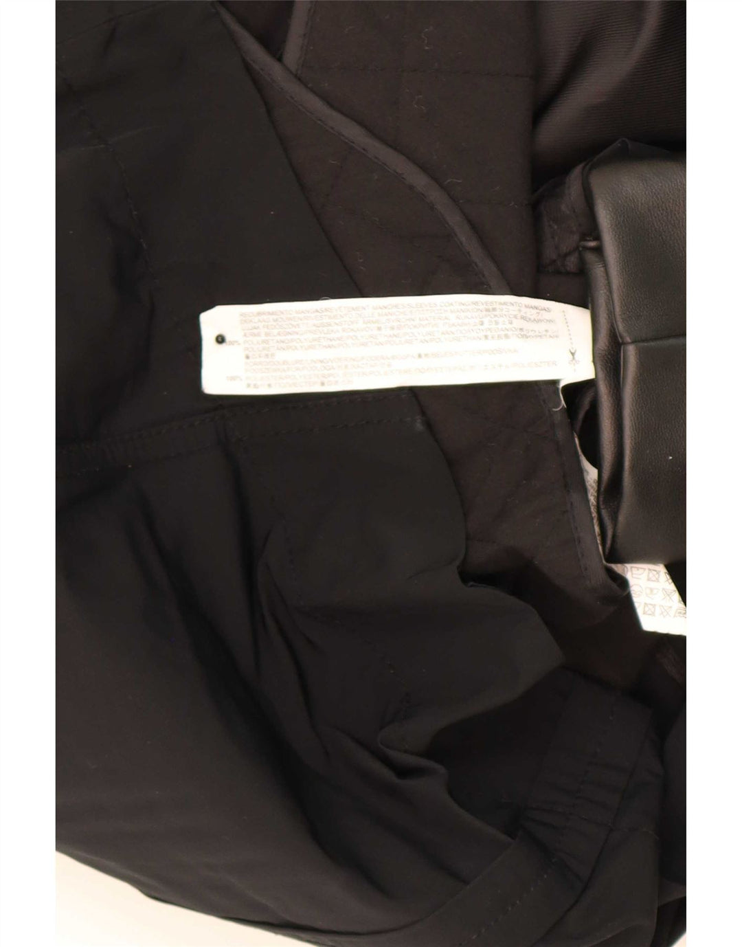Giacca militare con cappuccio da donna Zara UK 6 XS poliuretano nero