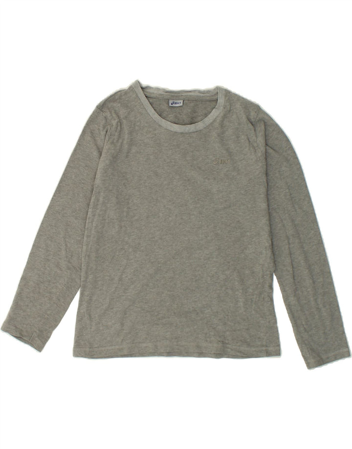 ASICS Womens Top Long Sleeve UK 14 Large Grey Cotton Vintage Asics and Second-Hand Asics from Messina Hembry 