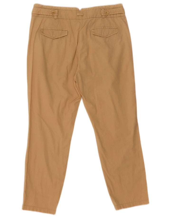 Pantaloni cropped con pegging da donna Massimo Dutti EU 40 Medium W30 L25 Beige