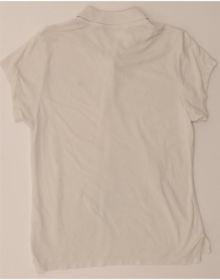 TOMMY HILFIGER Womens Polo Shirt UK 18 XL White Vintage Tommy Hilfiger and Second-Hand Tommy Hilfiger from Messina Hembry 