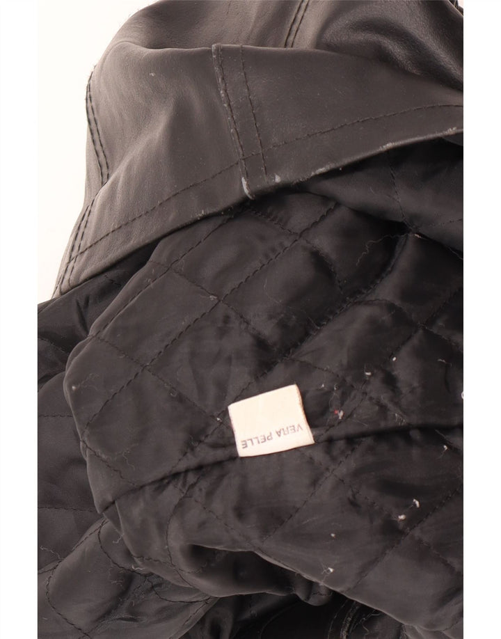 Giacca in pelle da donna Bayside UK 10 piccola nera