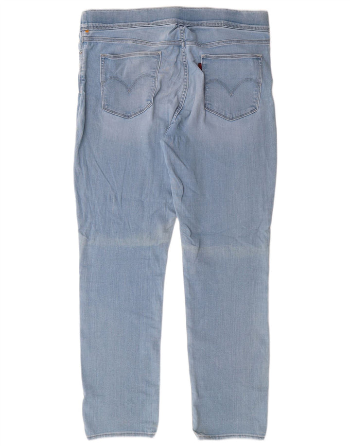 LEVI'S Jeans Jeggings da donna a vita alta US 16 2XL W33 L31 Cotone blu