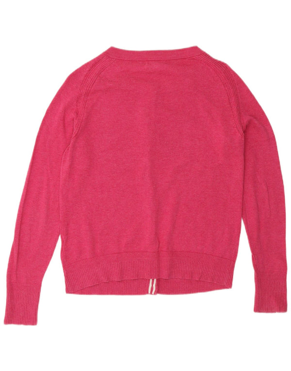Maglione cardigan da donna White Stuff UK 10 Piccolo cotone rosa