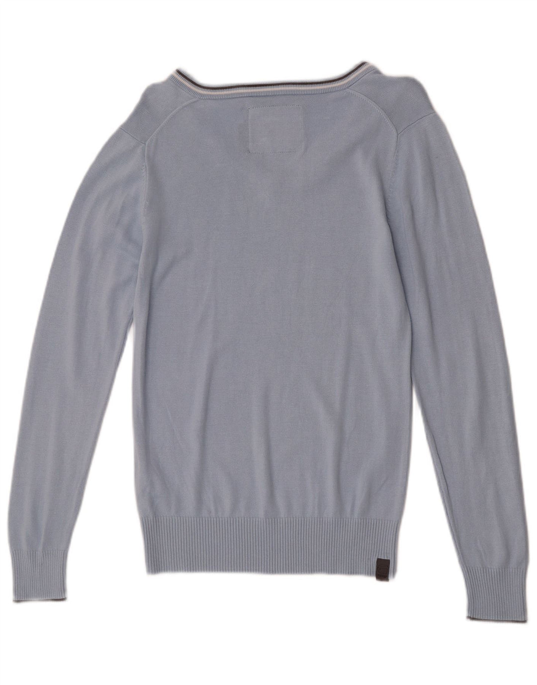 Maglione da uomo con scollo a V G-Star in cotone blu medio