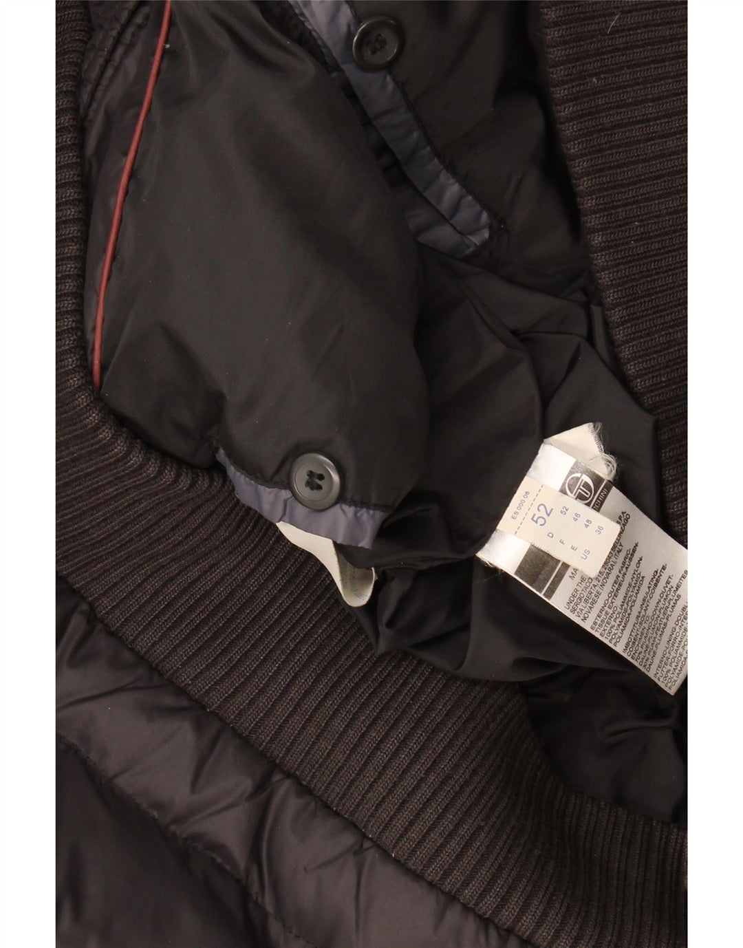 Piumino Uomo Sergio Tacchini con Cappuccio IT 52 XL Nero Poliammide