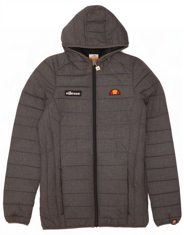Giacca imbottita con cappuccio da donna Ellesse UK 8 Small Poliestere grigio