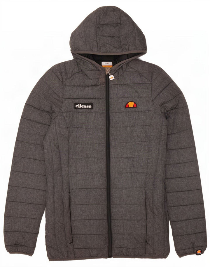 Giacca imbottita con cappuccio da donna Ellesse UK 8 Small Poliestere grigio