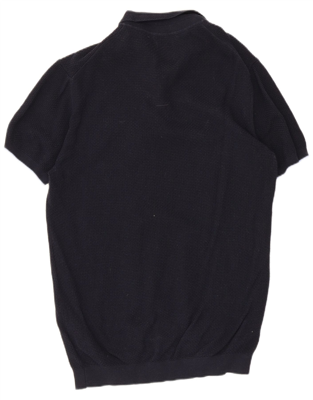 Polo da uomo Massimo Dutti grande in cotone blu navy