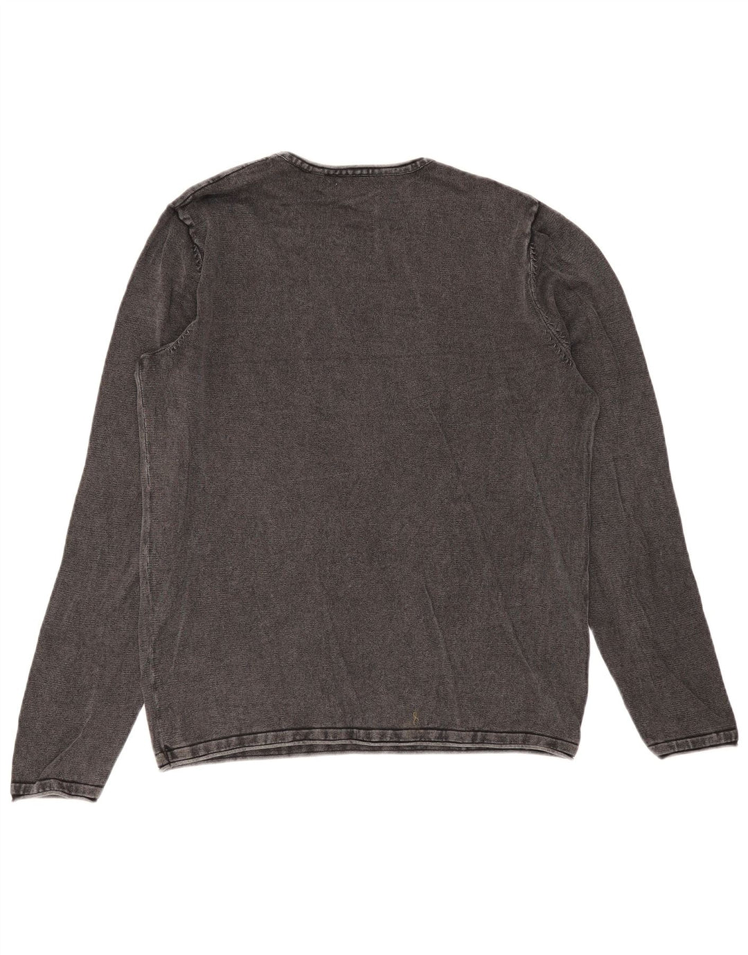 Jack & Jones Top da uomo a maniche lunghe in cotone grigio medio