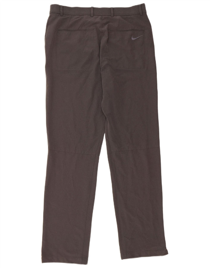 Pantaloni chino dritti da uomo Nike W32 L34 poliestere grigio