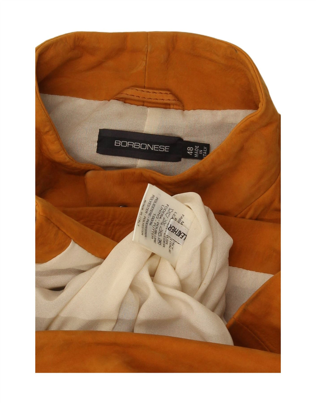 Giacca Donna Scamosciata Borbonese IT 48 XL Pelle Marrone