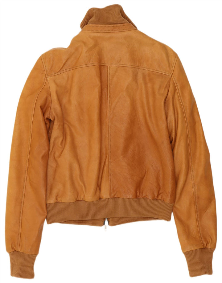 Giubbotto Bomber in Pelle da Donna Massimo Rebecchi IT 44 Marrone Medio