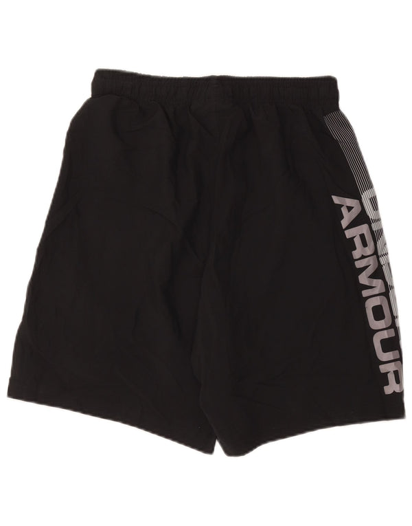 Pantaloncini sportivi Under Armour da uomo con vestibilità ampia e grafica, piccoli, in poliestere nero