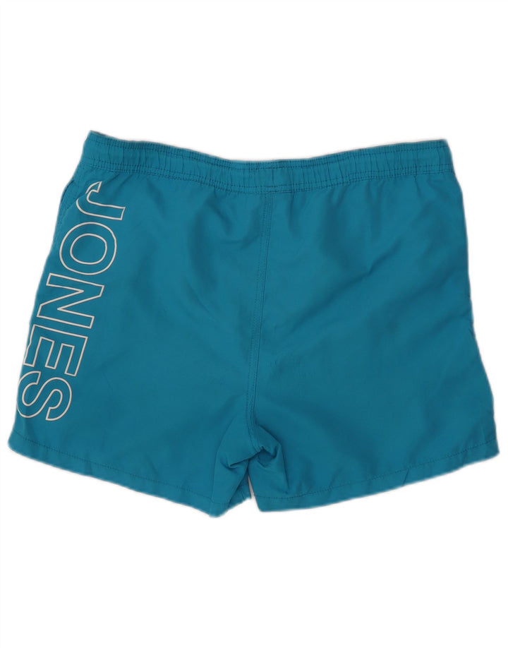 JACK & JONES Pantaloncini da bagno con grafica da uomo Poliestere blu medio