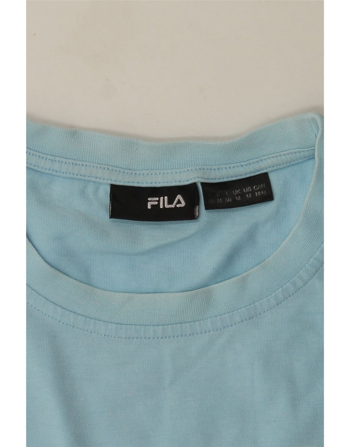 T-shirt Fila da uomo Top blu medio color block