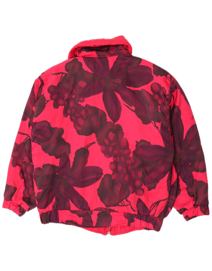 Giacca da sci oversize da donna Belfe & Belfe UK 16 Large Pink Floral Nylon
