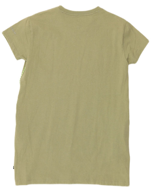 Abito t-shirt da donna Converse UK 14 cotone kaki medio
