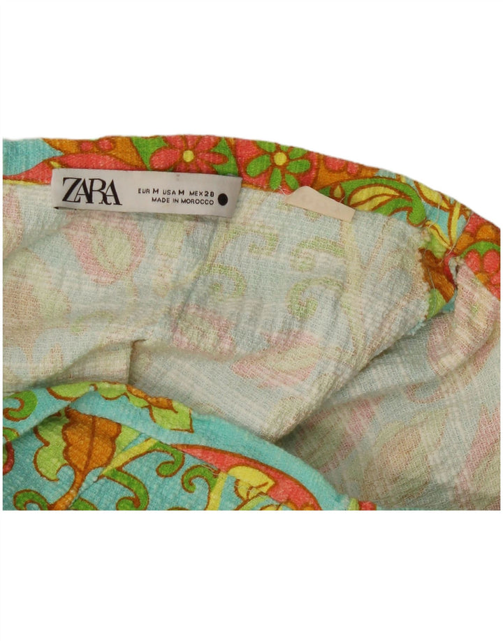 Gonna longuette Zara da donna media W28 blu Paisley