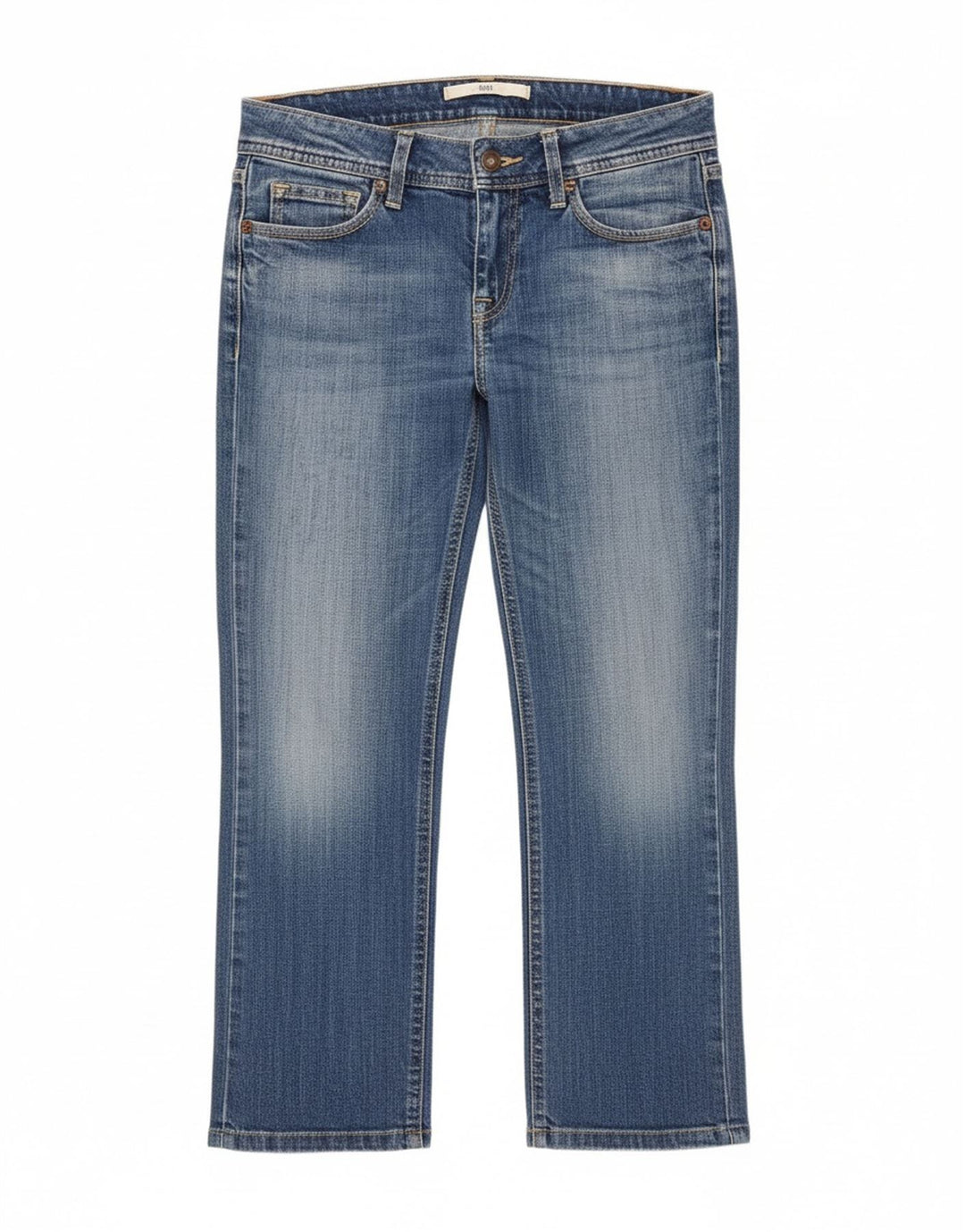 MELTIN' POT Womens Straight Jeans W26 L24 Blue Cotton