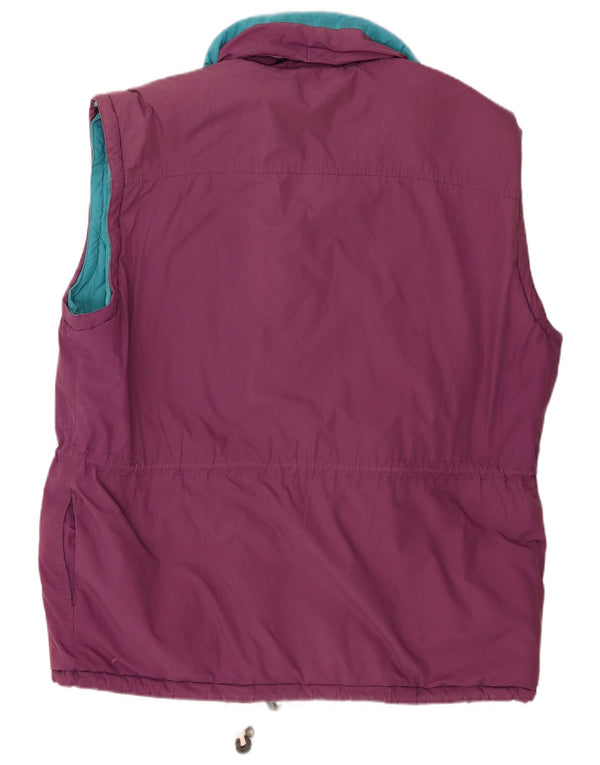Gilet trapuntato reversibile con cappuccio da uomo di MC Kee UK 42 XL Purple Colourblock