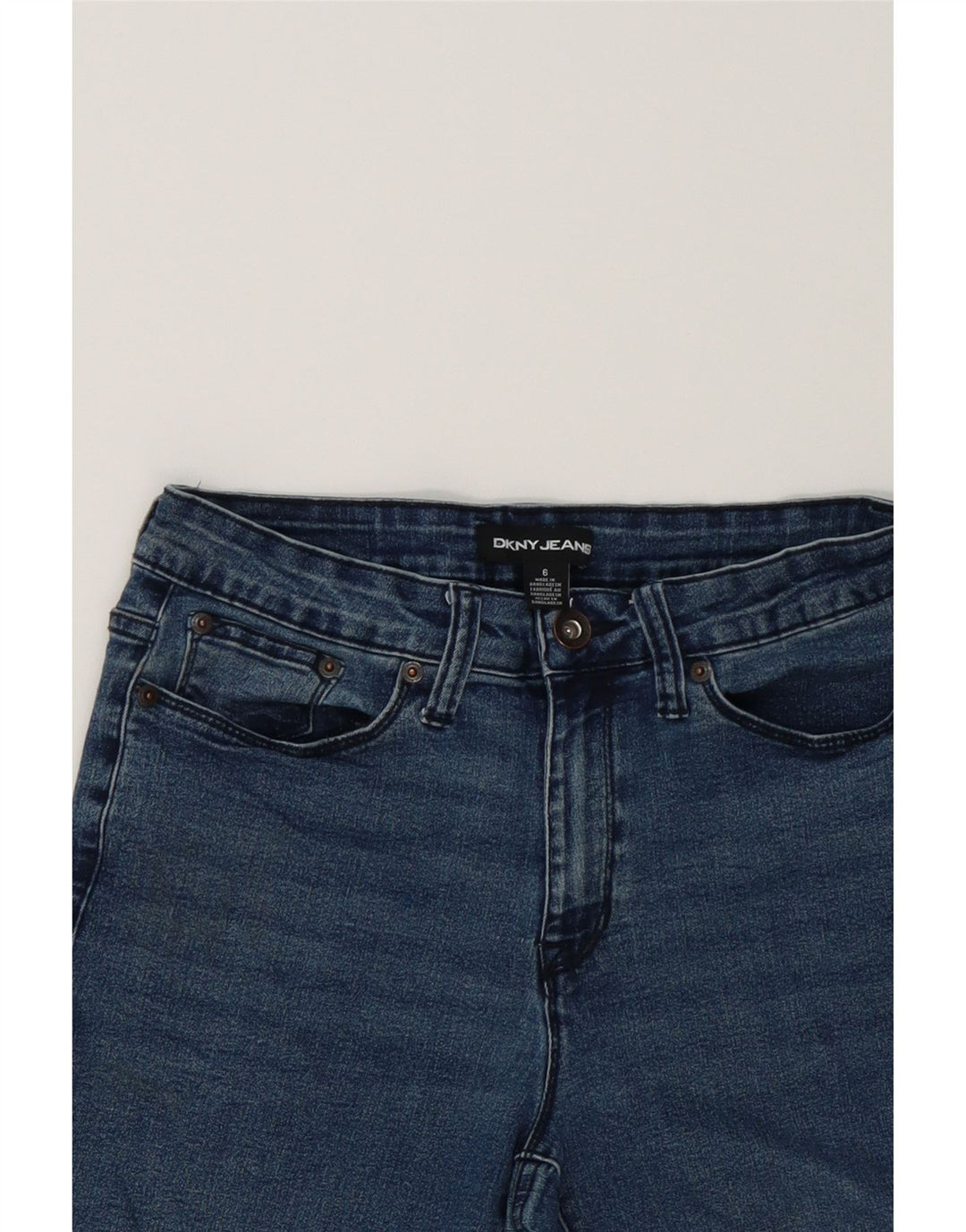 DKNY Womens Denim Shorts US 6 Medium W28  Blue Cotton Vintage Dkny and Second-Hand Dkny from Messina Hembry 