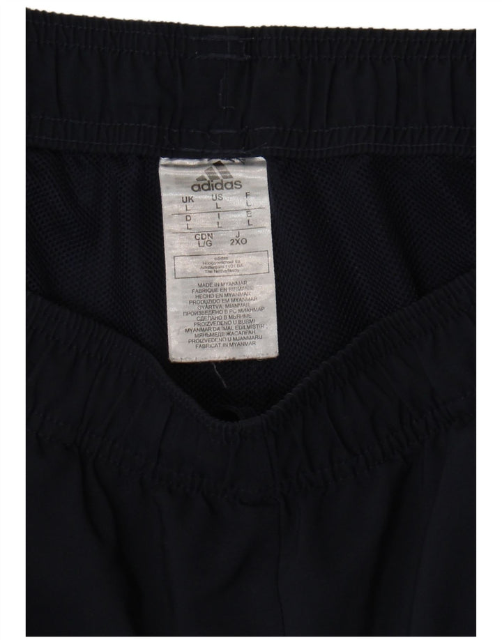 Pantaloncini sportivi da uomo Adidas Large blu navy in poliestere