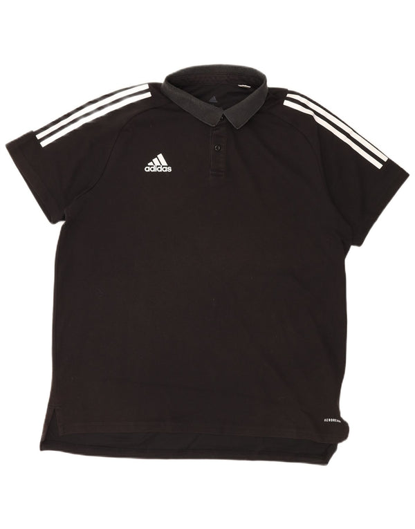 Polo Adidas Aeroready da uomo XL a righe nere