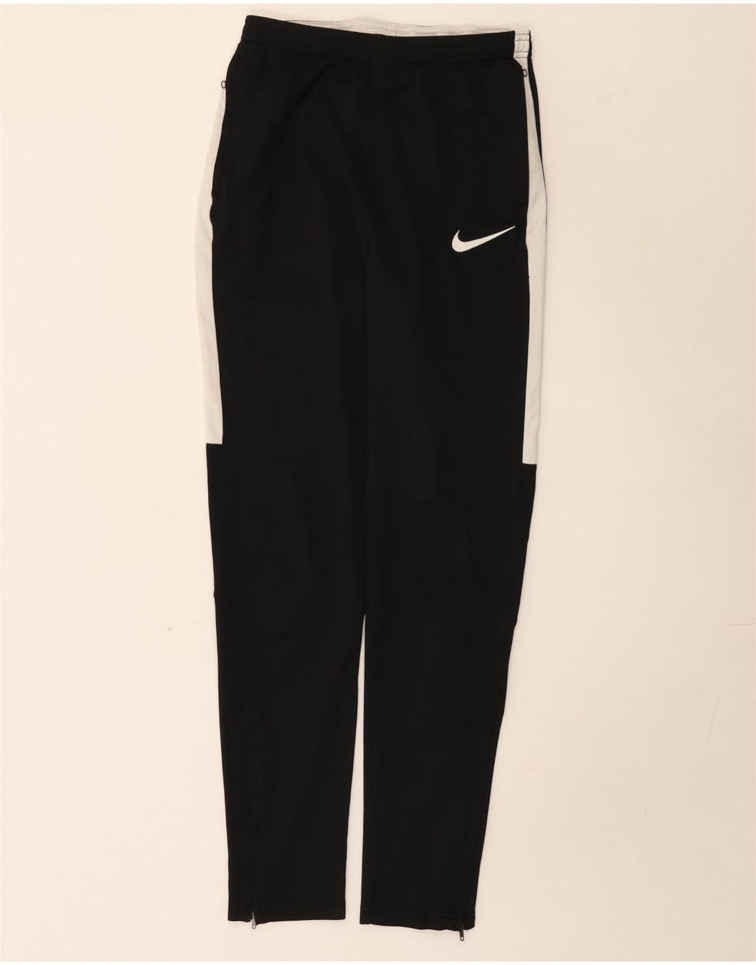 Pantaloni da tuta Nike Dri Fit da uomo, piccoli, in poliestere color block nero