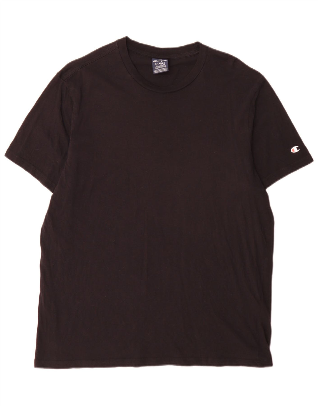 T-shirt da uomo Champion Top XL in cotone nero