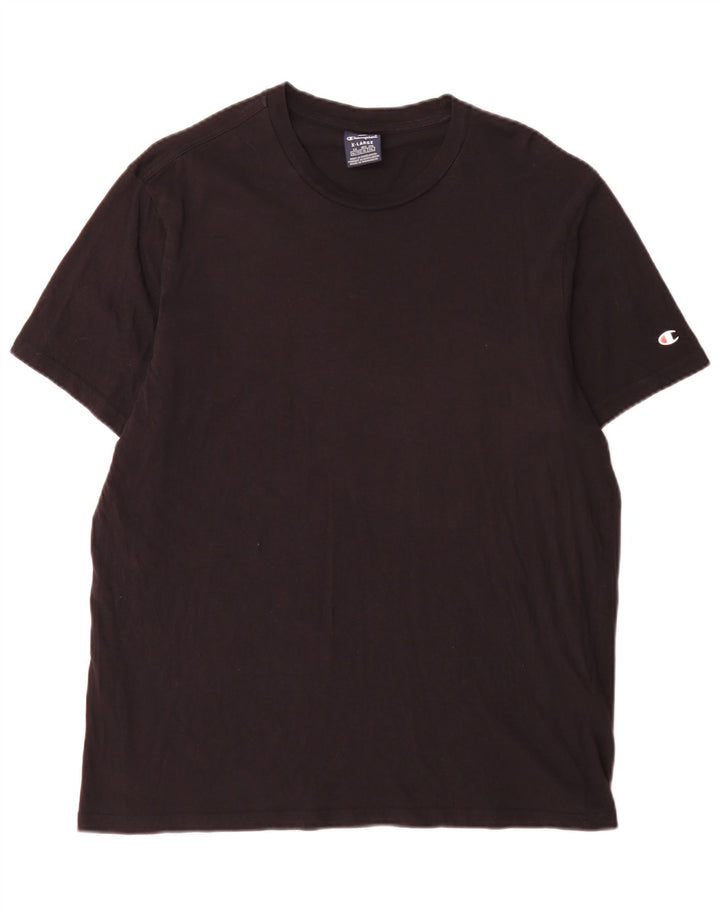 T-shirt da uomo Champion Top XL in cotone nero
