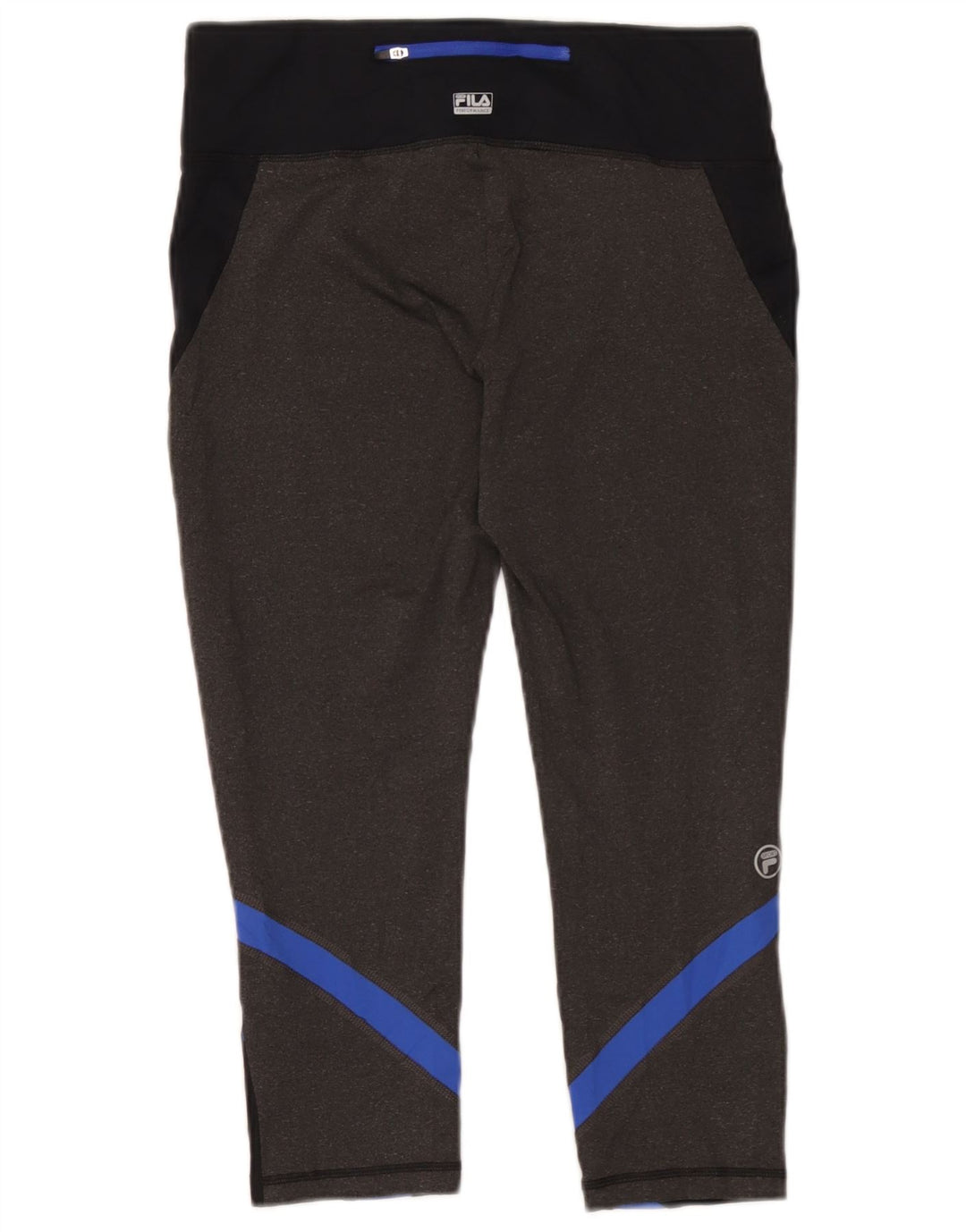 Leggings Capri da donna Fila UK 14 poliestere color block medio nero