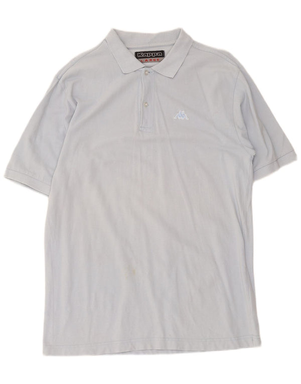 Polo Kappa Uomo Regular Fit Large Blu Cotone