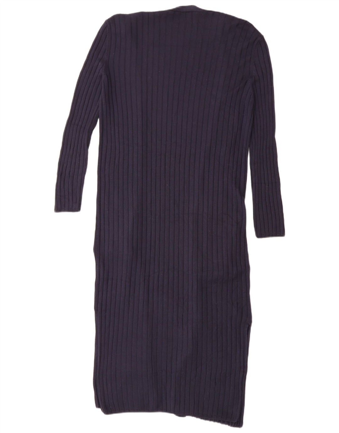Maglione cardigan lungo da donna Marks & Spencer UK 10 piccolo blu navy
