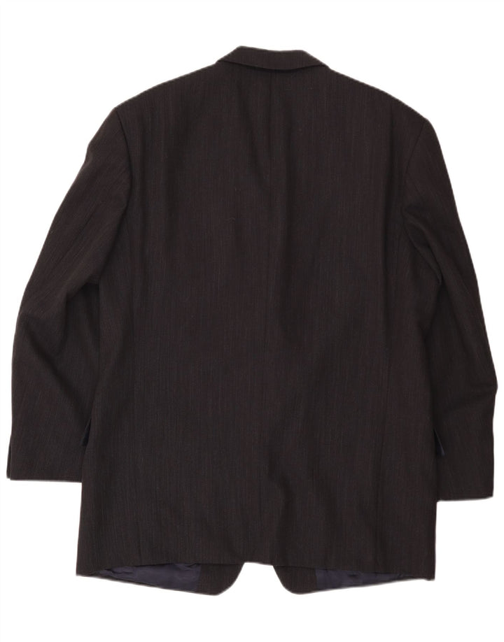 Giacca blazer da uomo a 3 bottoni Daniel Hechter UK 40 grande lana vergine blu navy