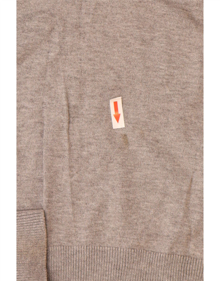 Maglione con scollo a V autografo da donna Marks & Spencer UK 14 Grigio medio