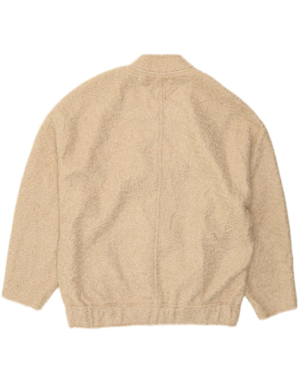 Giubbotto bomber oversize da donna Zara UK 6 XS Poliestere beige