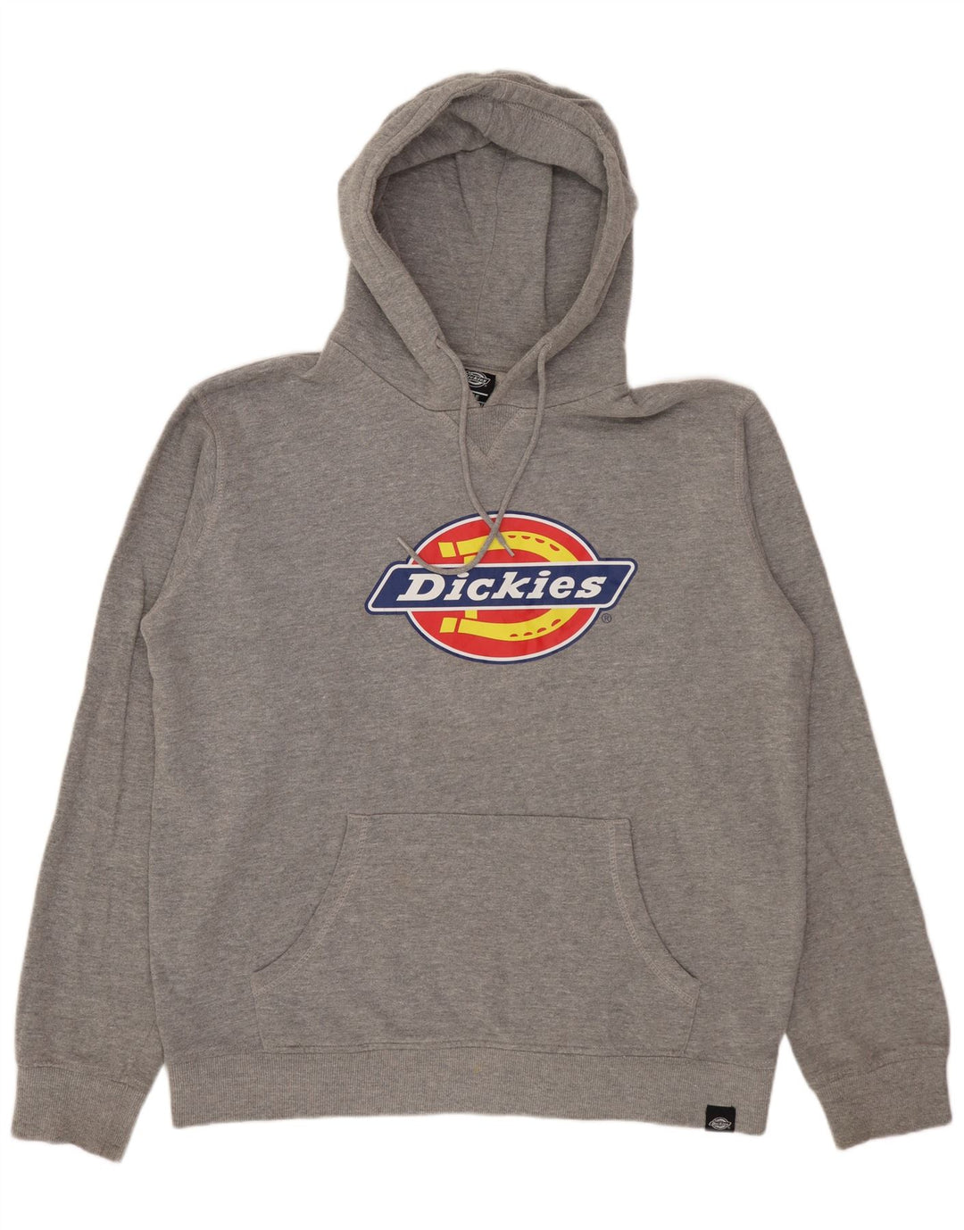 DICKIES Maglione con cappuccio grafico da uomo grande in cotone grigio