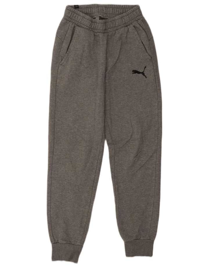 Pantaloni da tuta da uomo Puma Joggers piccoli in cotone chiazzato grigio