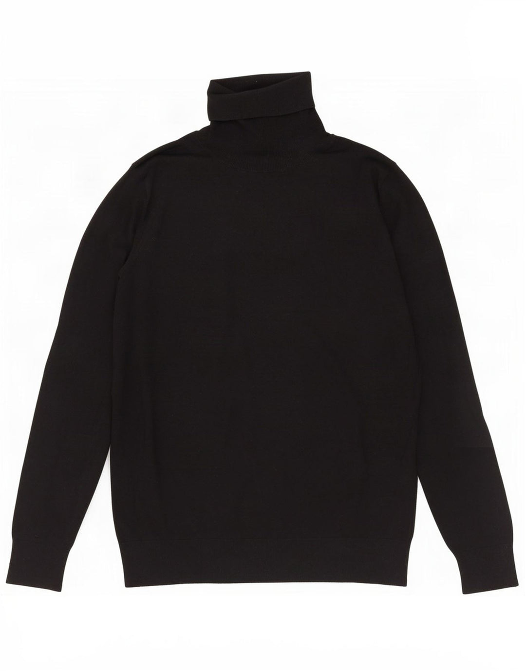 Maglione maglione da donna a collo alto Massimo Dutti UK 14 grande seta nera